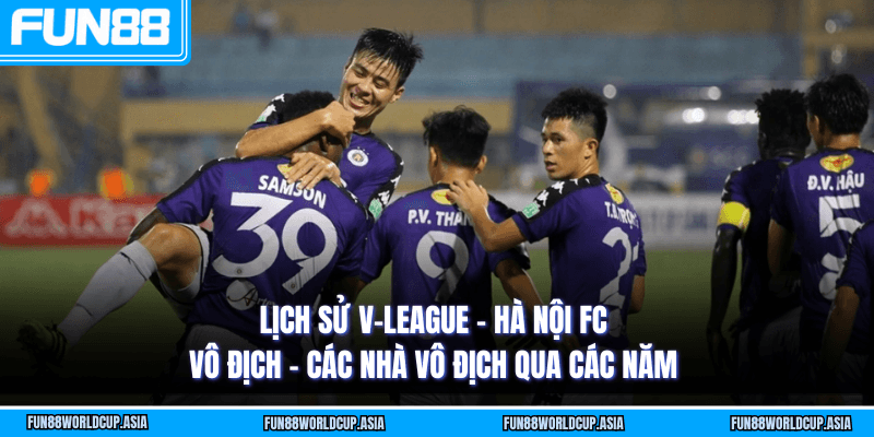 Lịch sử V-League - Hà Nội FC vô địch - Các nhà vô địch qua các năm